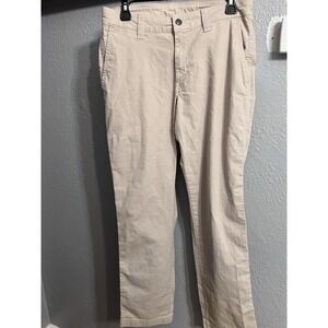 Men's Columbia Beige regular fit flat front pants‎ 30x32